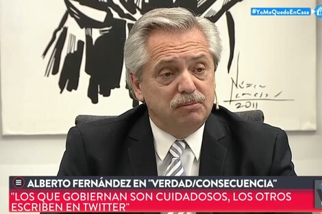 Alberto Fernández: "Hay que ir levantando paulatinamente la cuarentena"