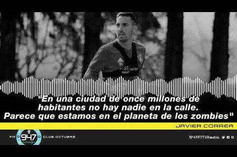 Javier Correa: "Parece el planeta de los zombies. En Guadalajara no hay nadie en la calle"