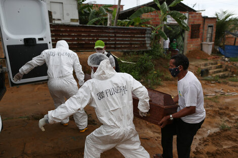 La región del Amazonas en Brasil, una de las más afectadas por la pandemia. 