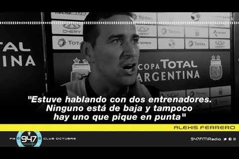 Alexis Ferrero: "Hablé con dos entrenadores, ninguno está de baja y tampoco pica en punta"