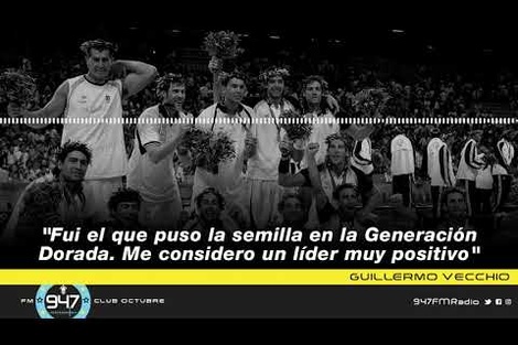 Guillermo Vecchio:  “Fui el que puso la semilla en la Generación Dorada"