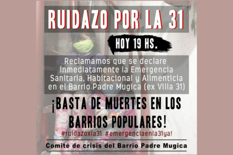 Coronavirus: un ruidazo por la Villa 31