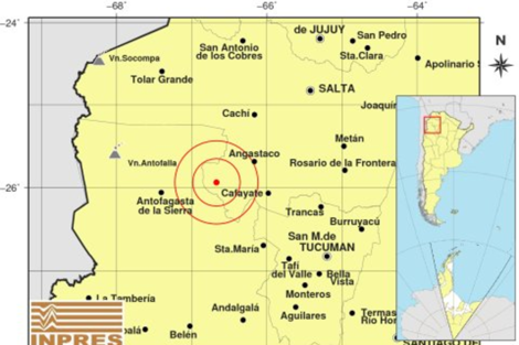 Un fuerte terremoto se sintió en Salta