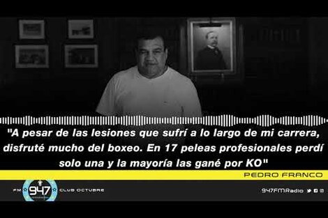 Pedro Franco: "En 17 peleas profesionales perdí una y la mayoría las gané por KO"