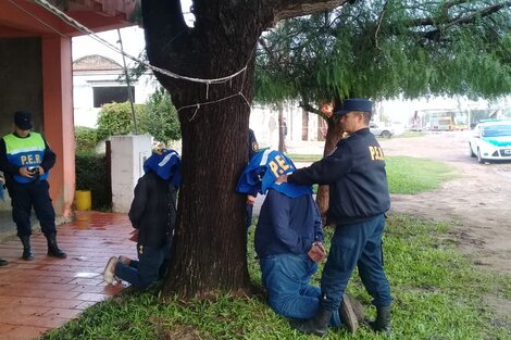 El momento de la detención de Fernández.