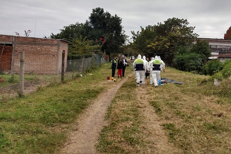 Lugar donde encontraron el cuerpo de Lorena Zelaya en Concepción, Tucumán.