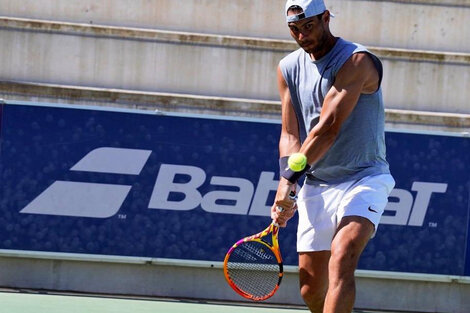 Nadal empuñó la raqueta pensando en la vuelta al circuito