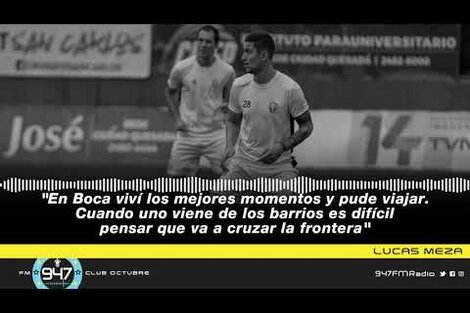 Lucas Meza: "En Boca viví los mejores momentos y pude viajar"