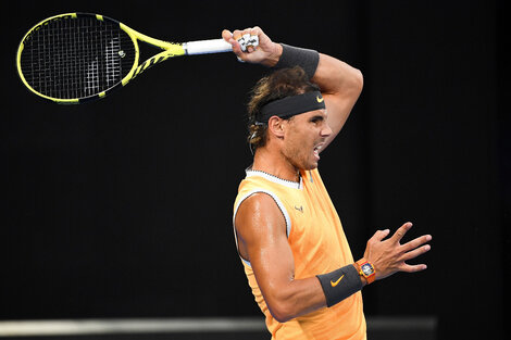 Nadal volvió a entrenarse tras dos meses