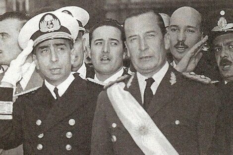 Isaac Rojas y Pedro Eugenio Aramburu. Líderes de la Revolución Libertadora.