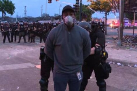 Detuvieron a un periodista de CNN durante las protestas por George Floyd