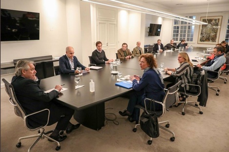 Reunión de Alberto Fernández y Horacio Rodríguez Larreta sobre los chicos y el futuro escolar.