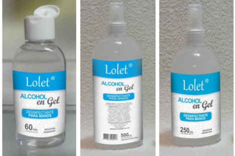 La ANMAT prohibió un alcohol en gel de venta online