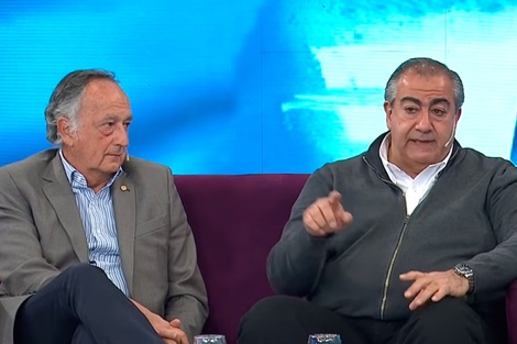 Miguel Acevedo (UIA) y Héctor Daer (CGT). 