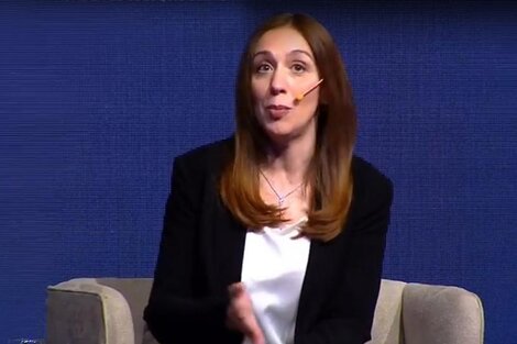 María Eugenia Vidal, sola en la boleta