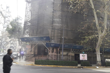 Una mujer detenida por el incendio del Banco Nación