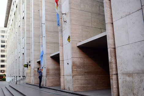 La atención a profesionales y público se normaliza en Tribunales rosarinos. (Fuente: Sebastián Granata)