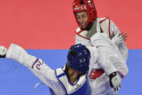 Lucas Guzmán se quedó con el primer lugar en taekwondo, categoría hasta 58 kilos.