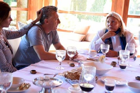 Mauricio Macri y Elisa Carrió.