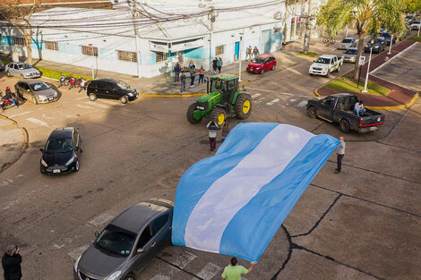 Movilización en Avellaneda en rechazo a la intervención y expropiación de Vicentin.