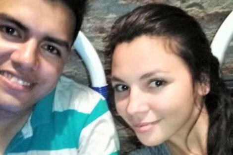 El femicida, Carlos Barrios, y su ex pareja Maribel Quiroz.