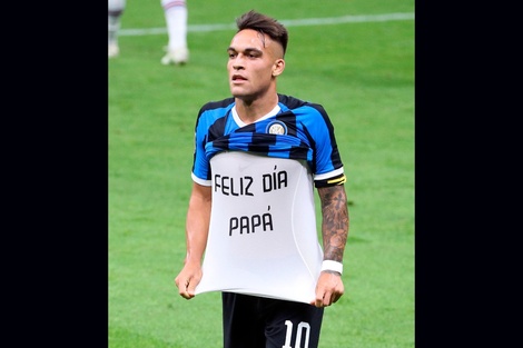 Lautaro Martínez le dio la victoria al Inter y se la dedicó a su papá