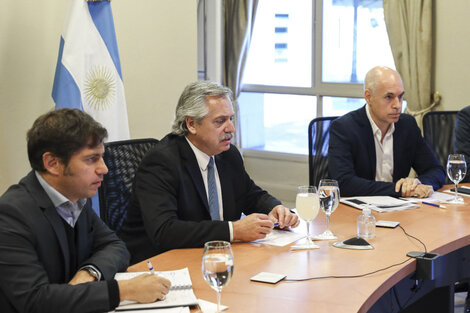 Alberto Fernández volvió a recibir a Axel Kicillof y a Horacio Rodríguez Larreta.