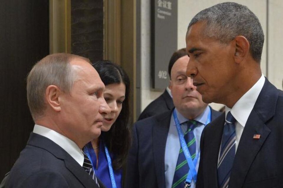 Obama y Putin: una relación tirante hasta el fin. (Fuente: AFP)