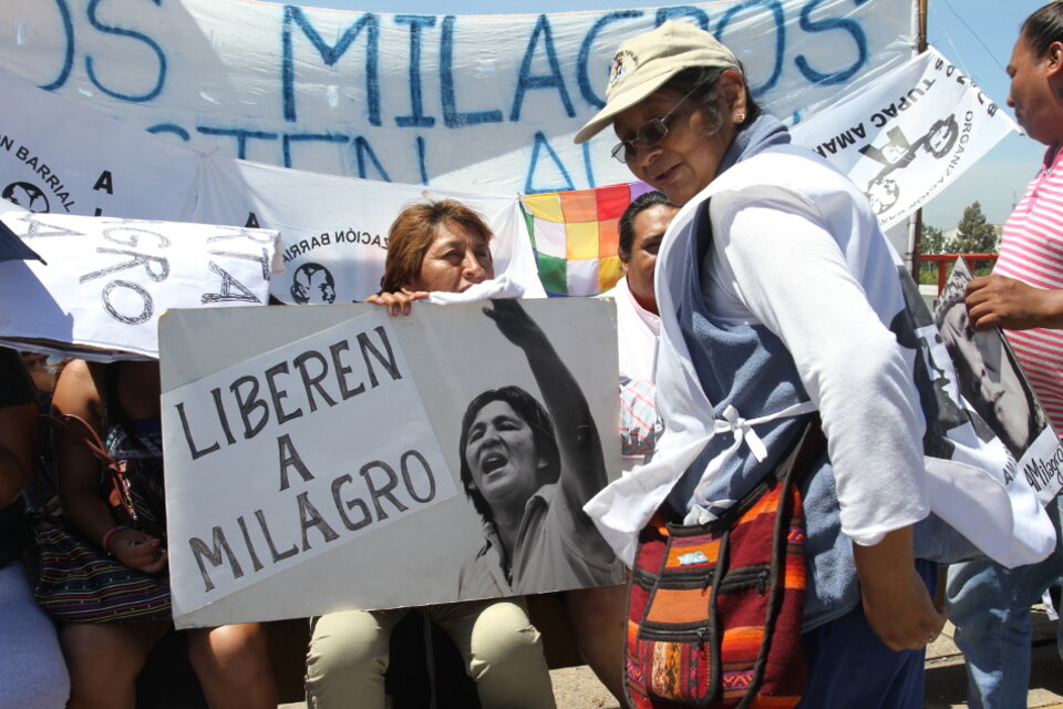 Sala fue arrestada tras encabezar un acampe de protesta en Jujuy y lleva más de 300 días detenida. (Fuente: Archivo)