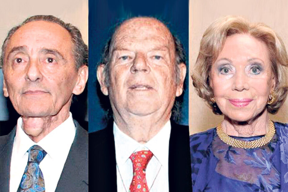 Héctor Magnetto, Bartolomé Mitre y Ernestina Herrera de Noble, los beneficiados por el juez. (Fuente: Télam)