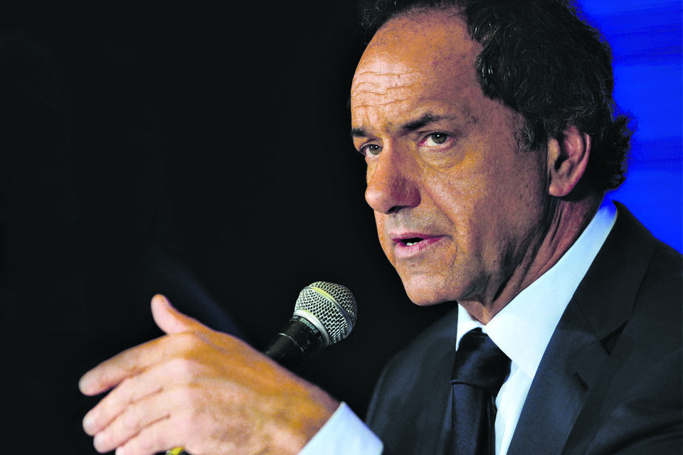 El ex gobernador de la provincia de Buenos Aires Daniel Scioli.