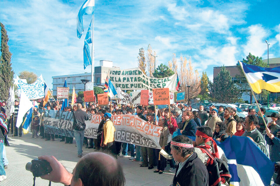 Los activistas temen posibles represiones en la Patagonia. 
