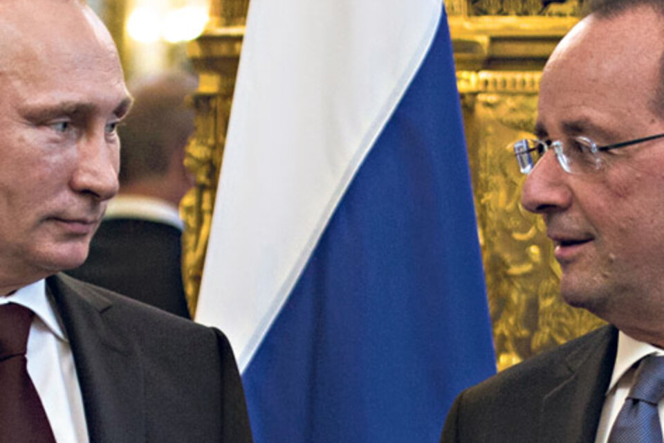 Las ideas de Putin sobre Siria chocan con las de su colega francés Hollande, entre otros líderes europeos.  (Fuente: EFE)