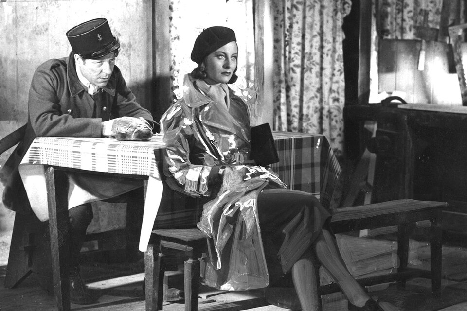 Jean Gabin y Michèle Morgan en El muelle de las brumas (1938), de Marcel Carné.