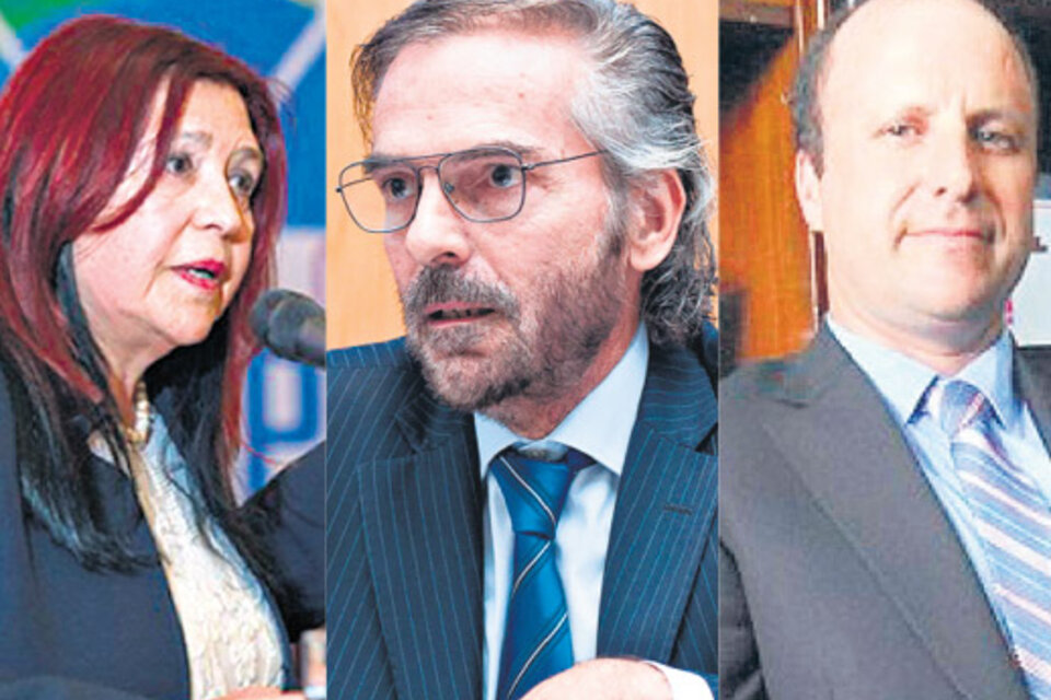 Ana María Figueroa, Gustavo Hornos y Mariano Borinsky, los camaristas firmantes del fallo.