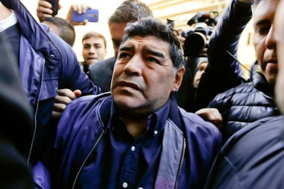 Fiel a su estilo, Maradona habló de varios temas. (Fuente: Télam)