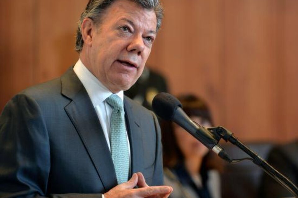 Santos recordó los vínculos comerciales entre Colombia y Estados Unidos. (Fuente: AFP)