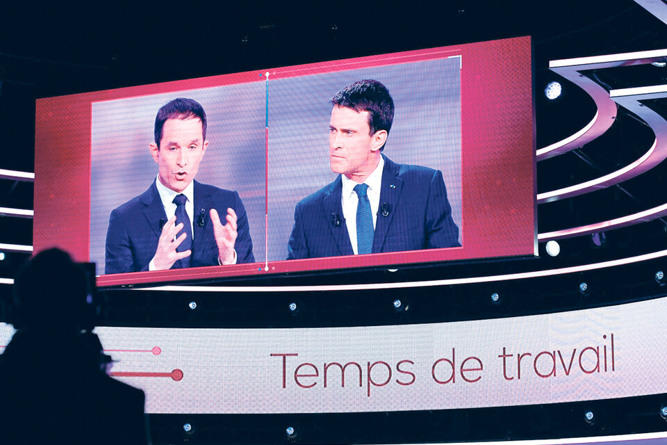 Hamon y Valls se enfrentaron en un debate de cara al ballottage del próximo domingo. (Fuente: EFE)