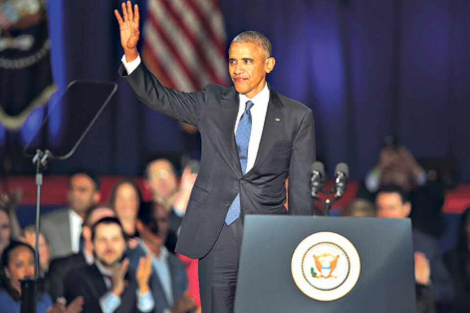 Obama habló en el centro de convenciones McCormick Place. (Fuente: EFE)