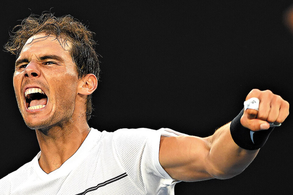 Rafa Nadal ayer hizo un gran esfuerzo para volver a ganar un partido de cinco sets. (Fuente: AFP)
