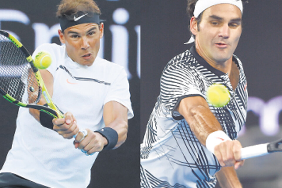 El español Rafael Nadal y el suizo Roger Federer, dos grandes de regreso. (Fuente: EFE / AFP)