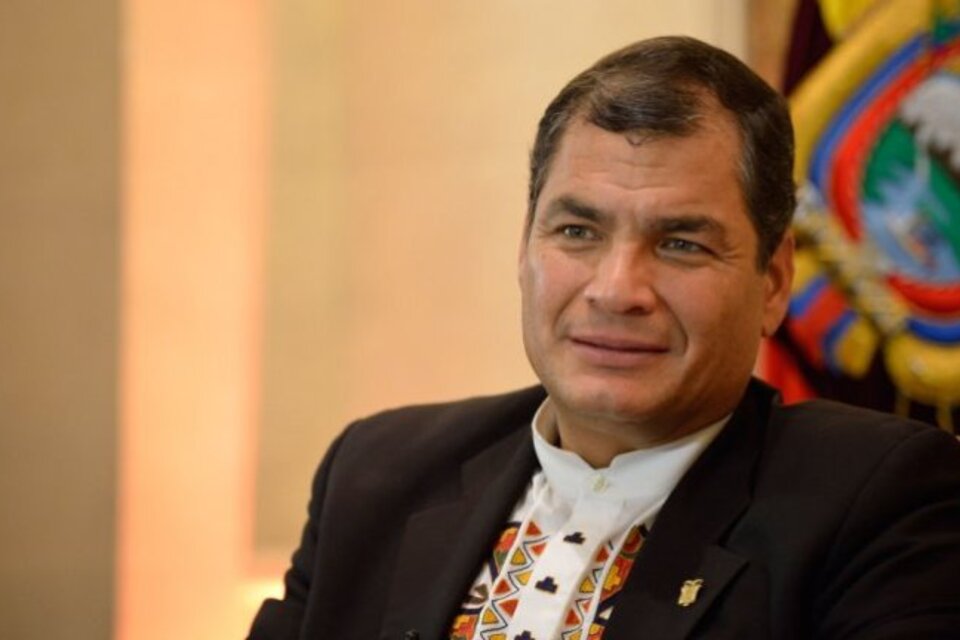 Rafael Correa se mostró muy confiado de cara a la segunda vuelta.  (Fuente: AFP)