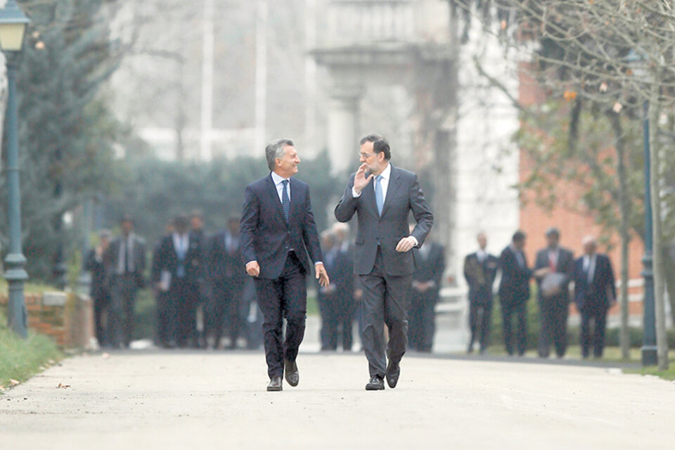 Entre Mauricio Macri y Mariano Rajoy todo fue elogios y buena onda. (Fuente: EFE)