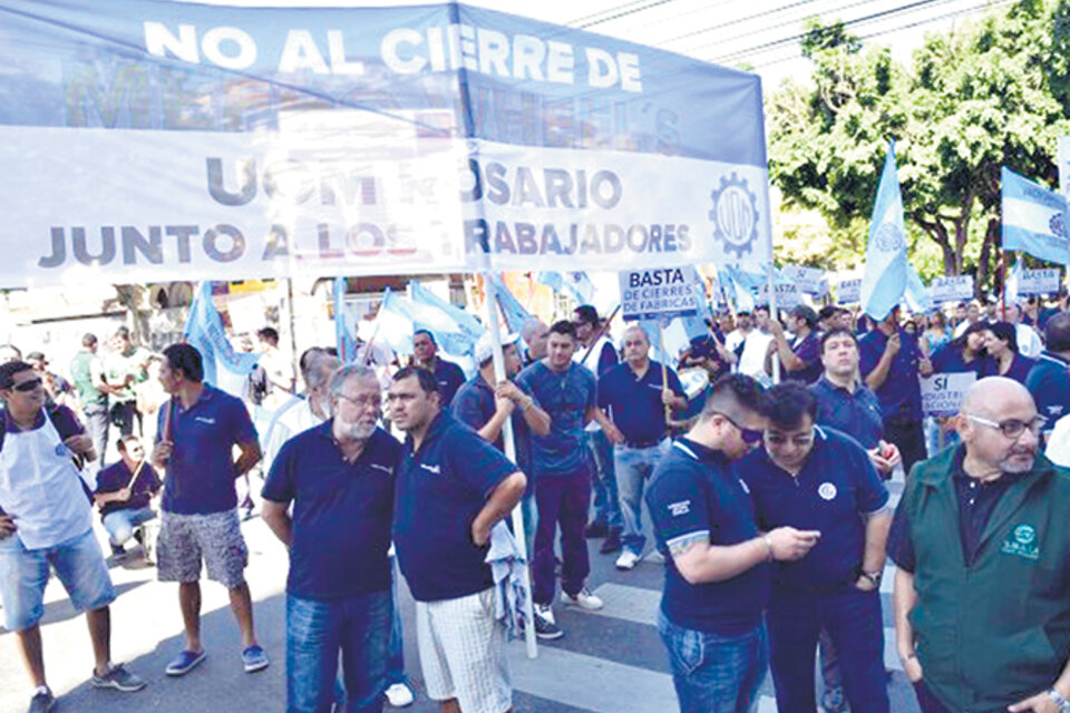 La movilización y la protesta de la UOM-Rosario no alcanzaron.
