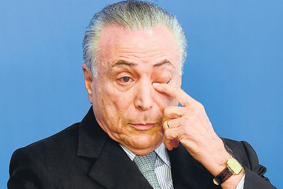 Michel Temer, presidente de Brasil luego del golpe a Dilma, profundiza el ajuste económico. (Fuente: AFP)
