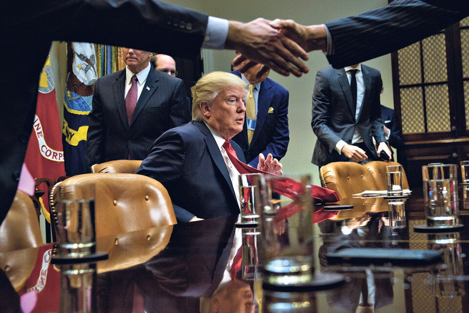 Trump    se hace el duro con líderes del mundo (Fuente: AFP)