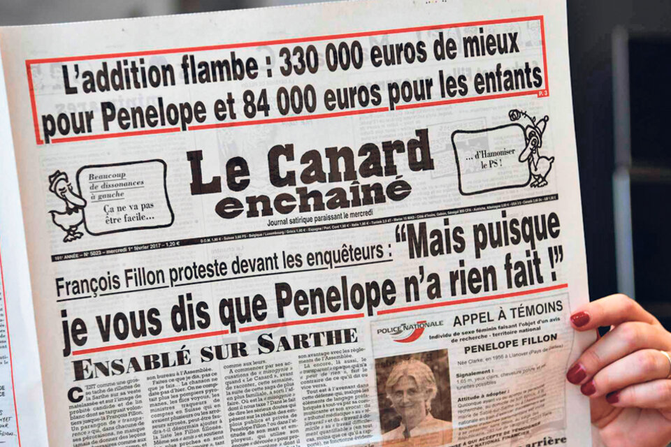 Los artículos sobre el PenelopeGate del semanario francés hundieron a Fillon. (Fuente: AFP)