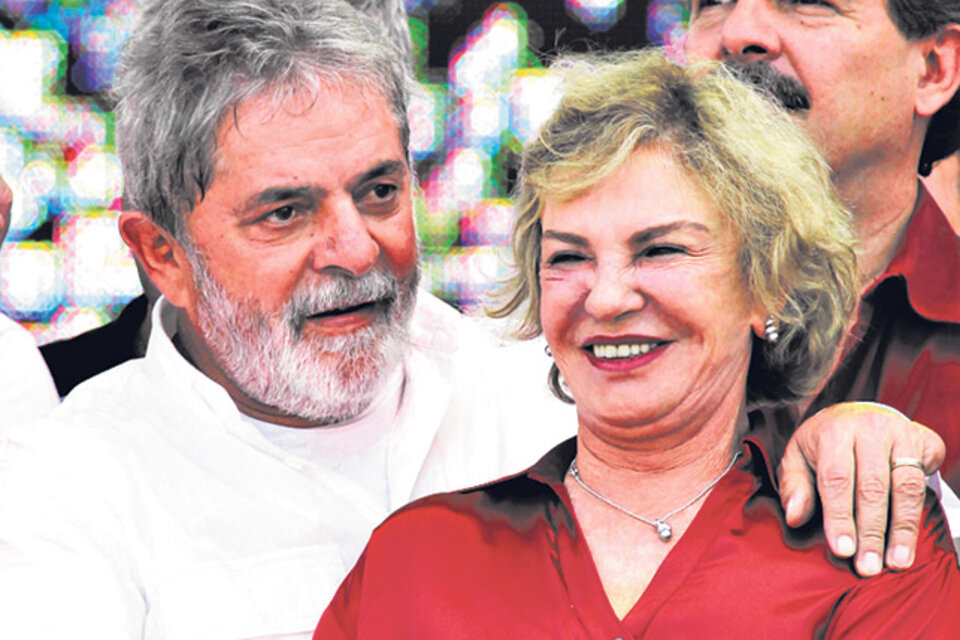 Marisa Leticia y Lula, socios y compañeros de vida. (Fuente: AFP)