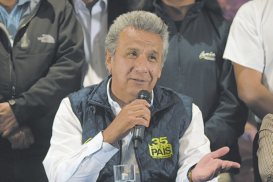 Lenin Moreno, ganador en la primera vuelta en Ecuador. (Fuente: AFP)