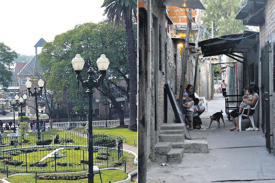 Plaza del partido de San Isidro; calle de la localidad de Ciudad Evita, en La Matanza.